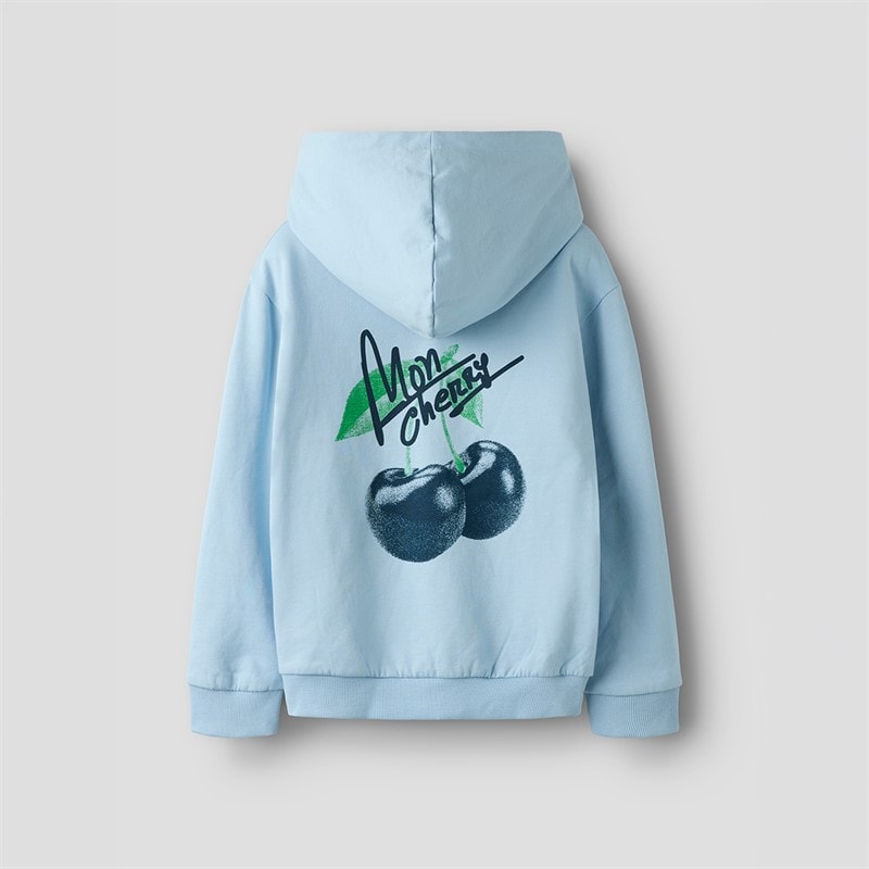 Name It Piger Dilina Hættetrøje Cashmere Blue - Billede 2