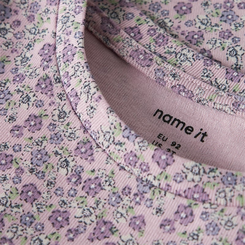 Name It Piger Tuline Langærmet Bluse Dawn Pink - Billede 3