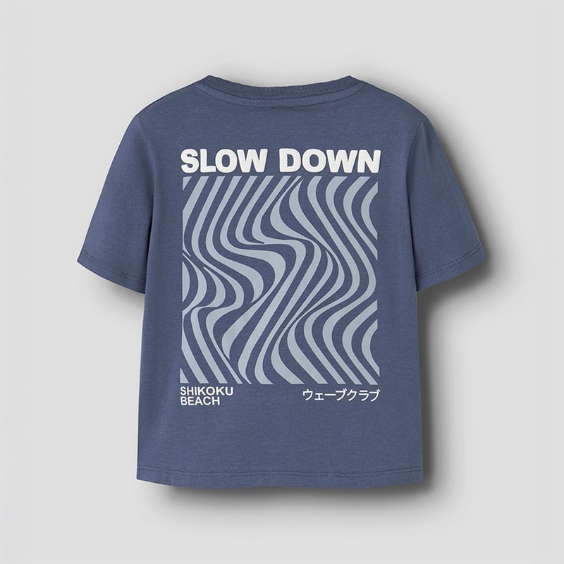 Name It Drenge Javes T-shirt Vintage Indigo - Billede 4