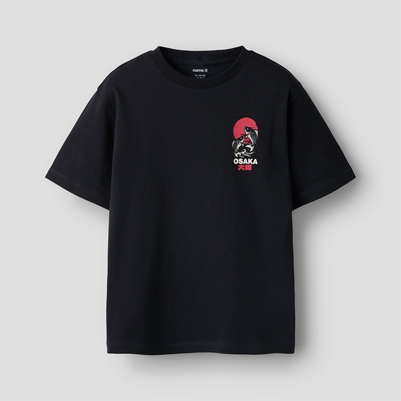 Name It Drenge Fabio T-shirt Black Beauty - Billede 2