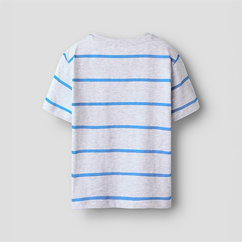Name It Drenge Fritz T Shirt Light Grey Melange - Billede 2