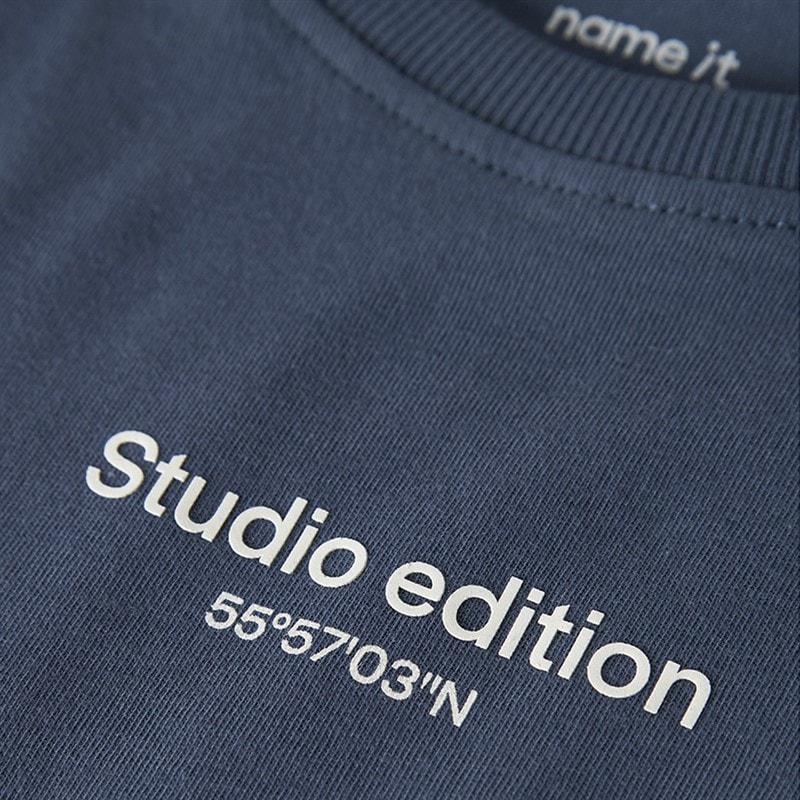 Name It Drenge Brody T Shirt Vintage Indigo - Billede 3