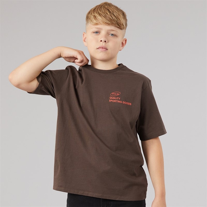 Name It Drenge Jude T-shirt Chocolate Brown - Billede 2