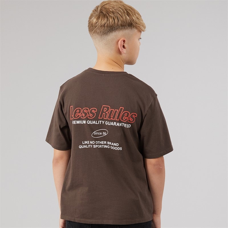 Name It Drenge Jude T-shirt Chocolate Brown - Billede 3