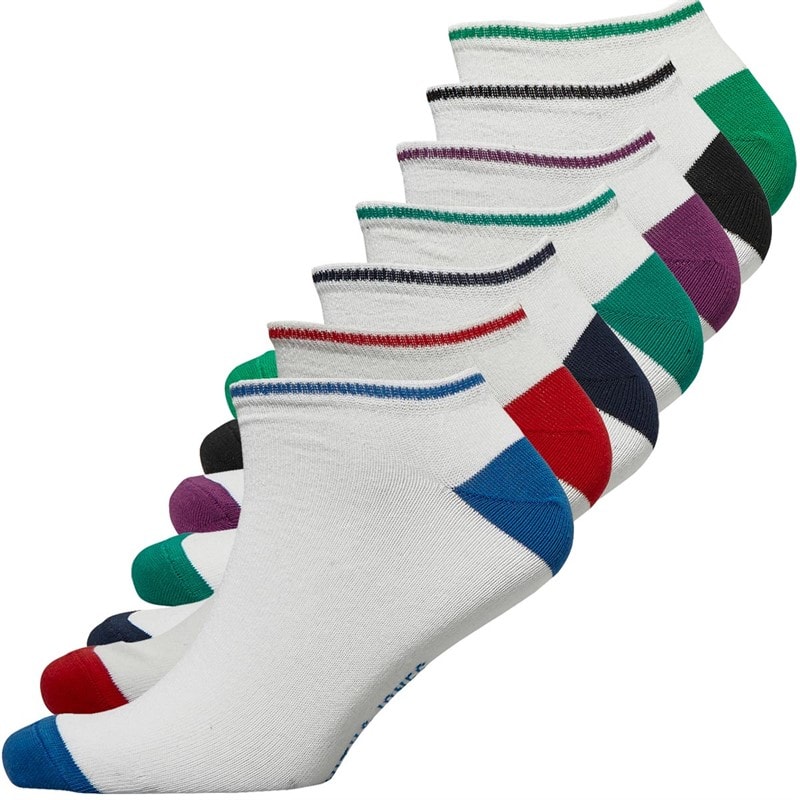 Smith And Jones Herre Osric Seven Pack Trainer Liner Trænings sokker Hvid - Billede 1