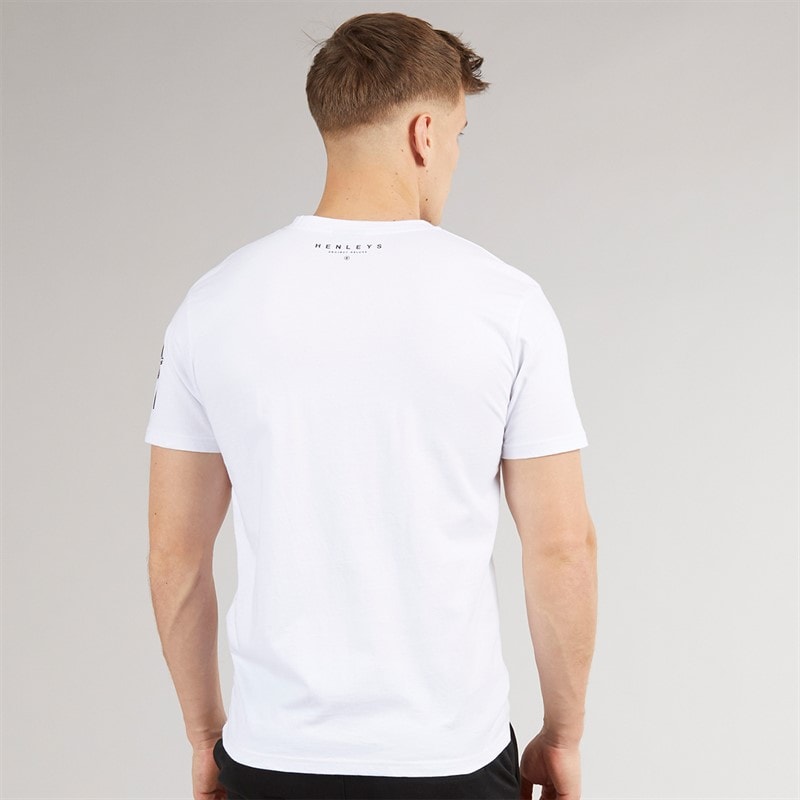 Henleys Herre Hentyme T-shirts Hvid - Billede 2