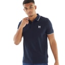 Henleys Herre Henflare Polo Shirt Navy