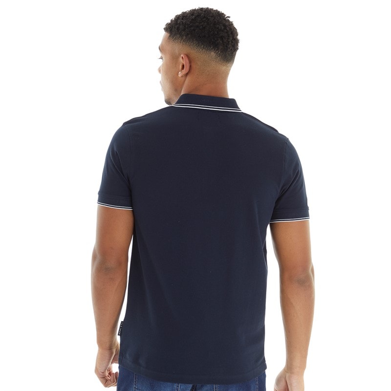 Henleys Herre Henflare Polo Shirt Navy - Billede 2