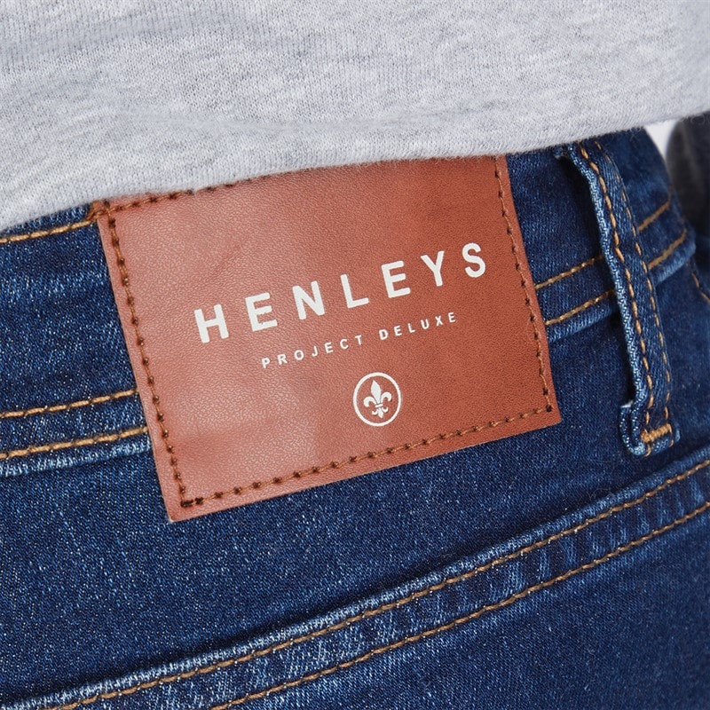 Henleys Herre Craze Comfort Jeans Mørk Vask - Billede 3