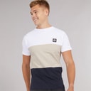 Henleys Herre Henpanel T-Shirt Hvid