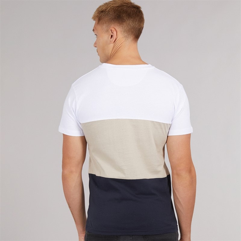 Henleys Herre Henpanel T-Shirt Hvid - Billede 2