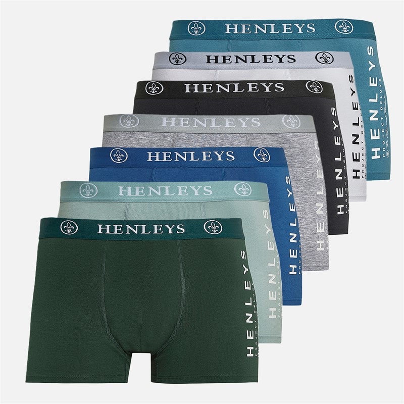 Henleys Herre Mactyme Syv Pak Henleys Bokser Multi