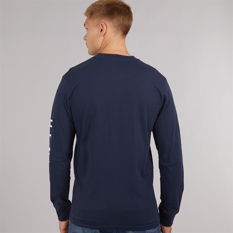 Henleys Herre Melvern Langærmet Top Navy - Billede 2