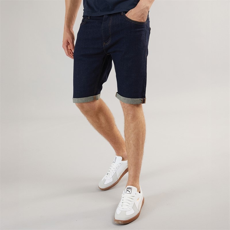 Henleys Herre Flex Denim Shorts Rå