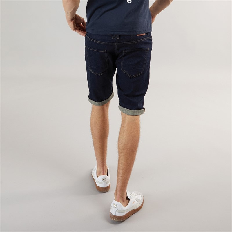 Henleys Herre Flex Denim Shorts Rå - Billede 2