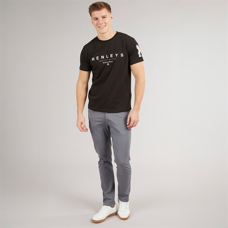 Henleys Herre Chinos Grå - Billede 4