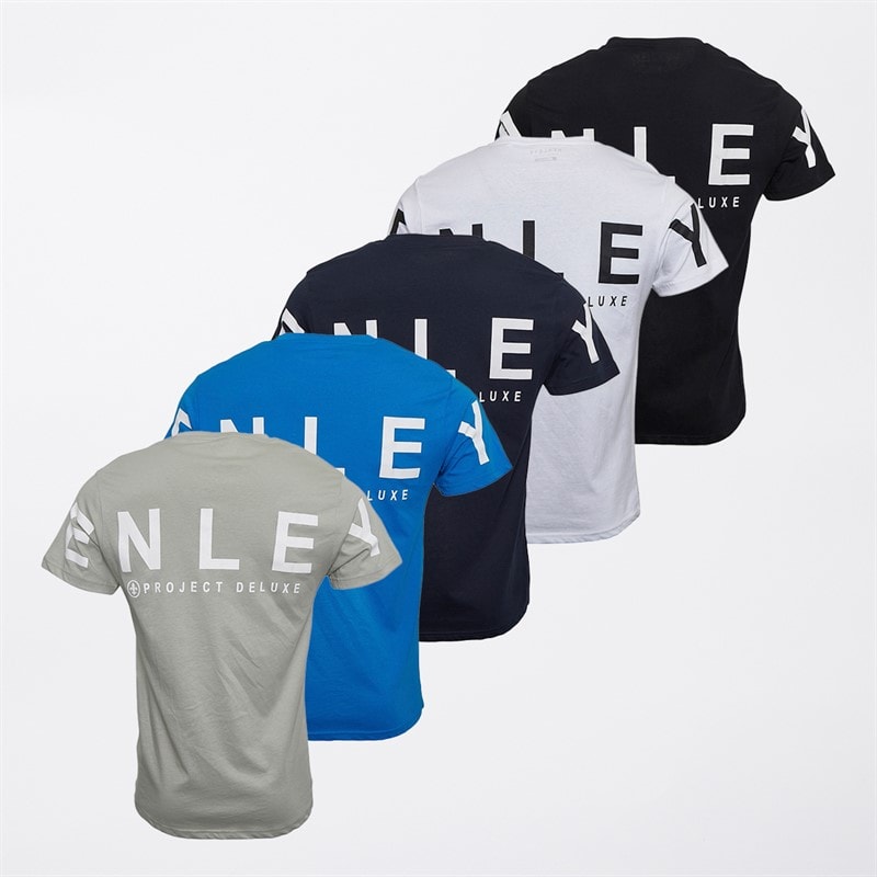 Henleys Herre Ærmeløs Fem Pak T-shirts Assorted - Billede 2
