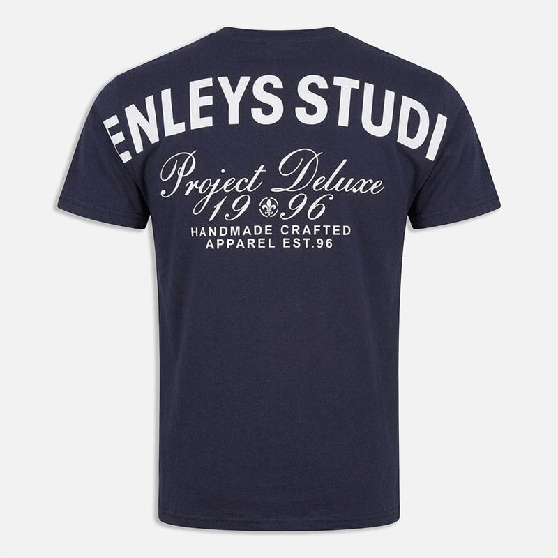 Henleys Herre Kcab T Shirt Marineblå - Billede 2