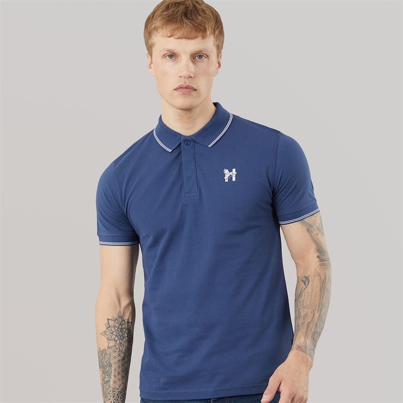 Henleys Herre Moorehen Polo Shirt Navy