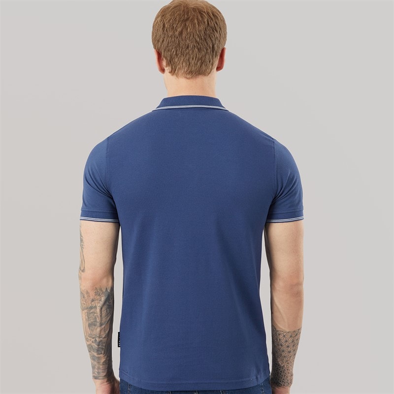 Henleys Herre Moorehen Polo Shirt Navy - Billede 2