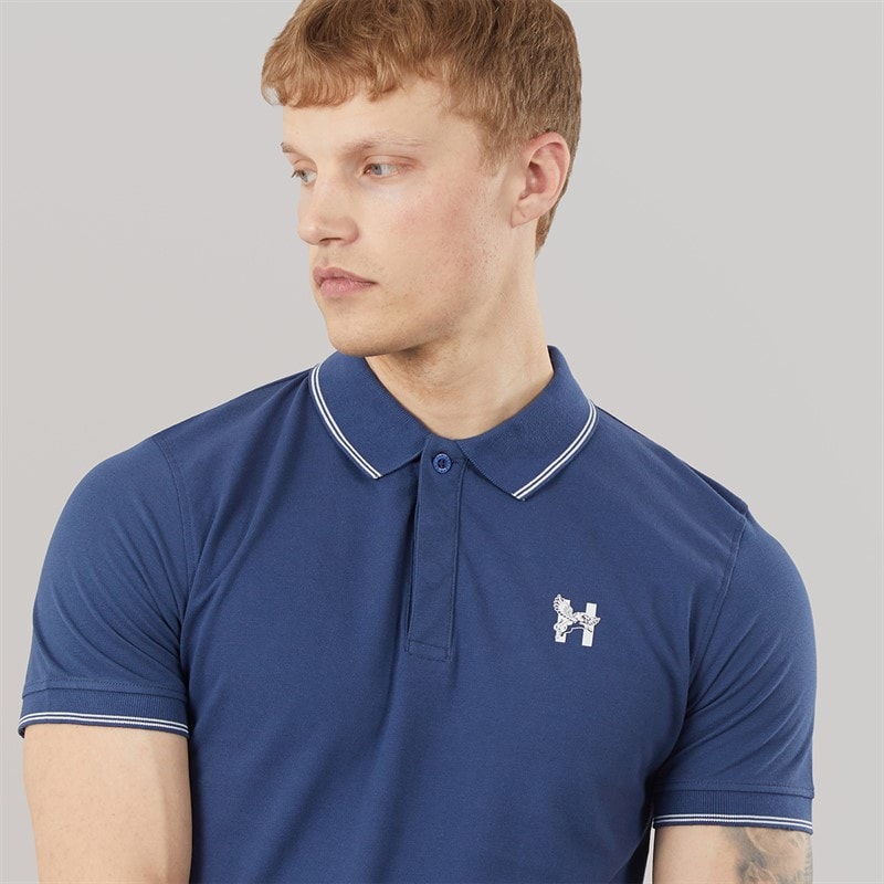 Henleys Herre Moorehen Polo Shirt Navy - Billede 3