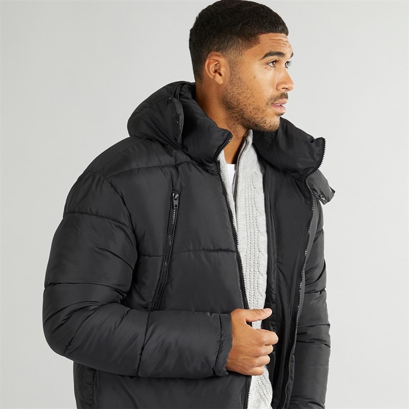 French Connection Herre Parka Lynlåsjakke Sort - Billede 3