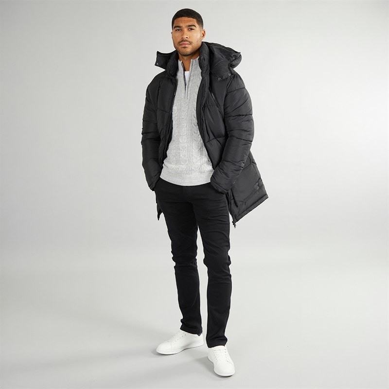 French Connection Herre Parka Lynlåsjakke Sort - Billede 4