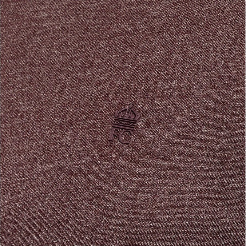 French Connection Herre T-shirts Mergel-Bordeaux - Billede 2