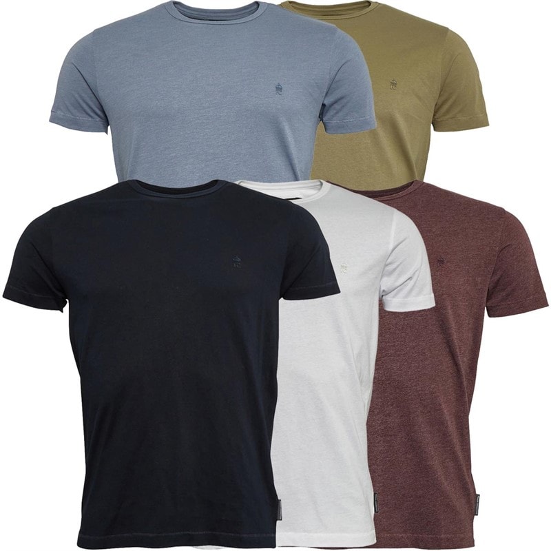French Connection Herre T-shirts Mergel-Bordeaux
