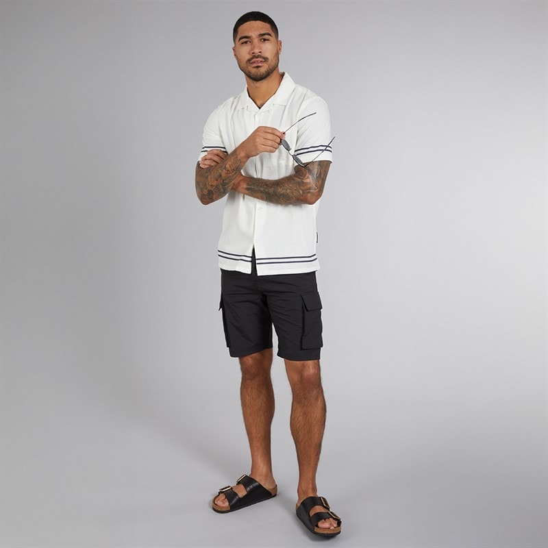 French Connection Herre Cargo Tech Shorts Sort - Billede 4