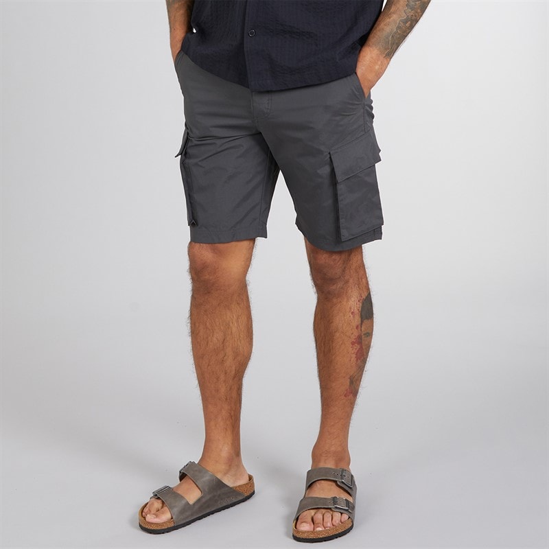 French Connection Herre Cargo Tech Shorts Antracit