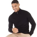 French Connection Herre French Connection  Cash 1/4 Zip Trøjer Sort