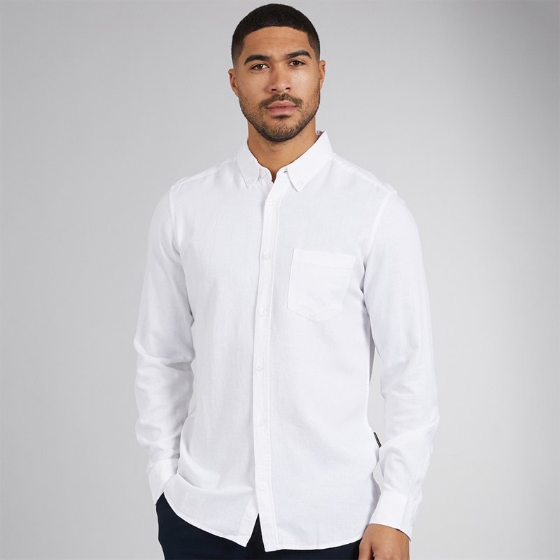 French Connection Herre Langærmet shirts Hvid - Billede 3
