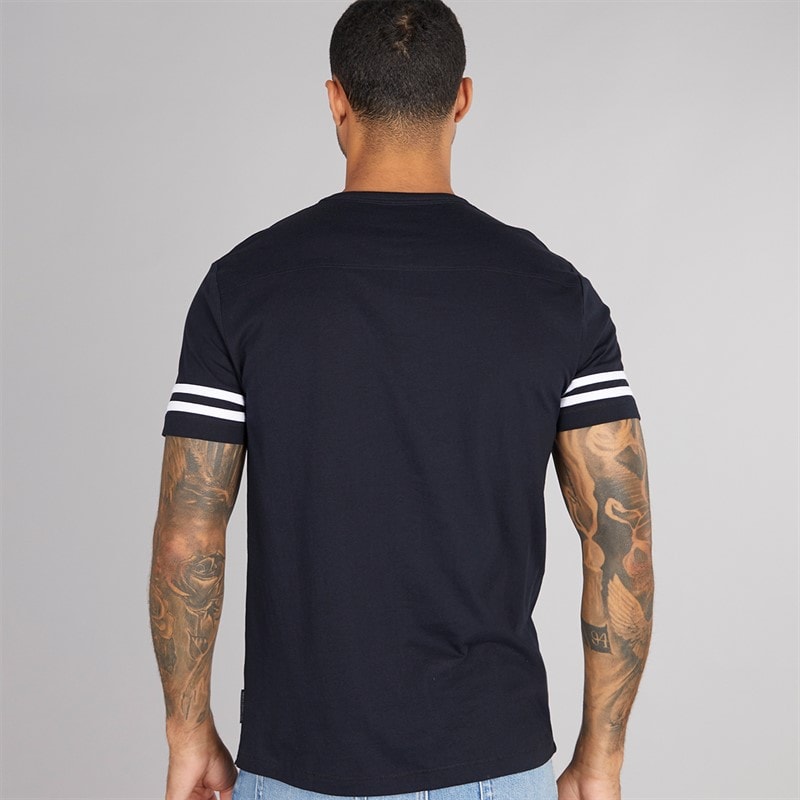 French Connection Herre Arm Stripes T-shirts Blå - Billede 2