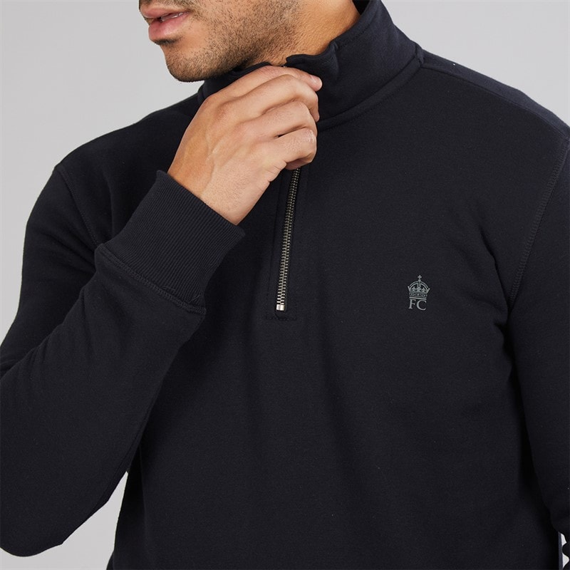 French Connection Herre FC Sweatshirts Blå - Billede 3