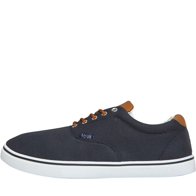 French Connection Herre FCUK Dæk Canvas Pumps Blå