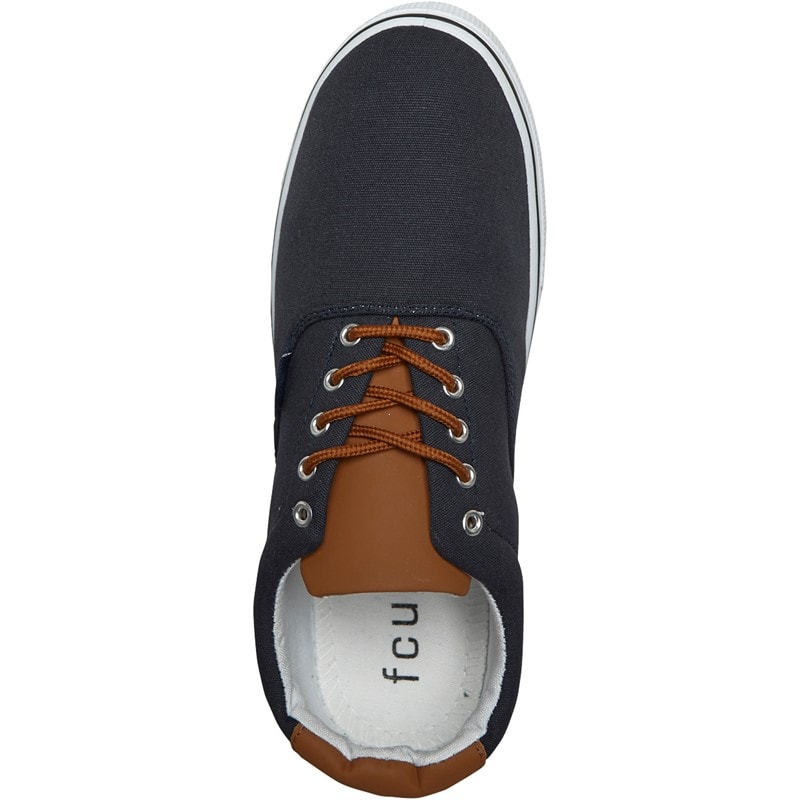 French Connection Herre FCUK Dæk Canvas Pumps Blå - Billede 4