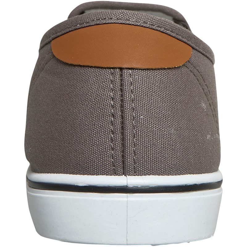 French Connection Herre FCUK Dæk Slip On Canvas Pumper Grå - Billede 3