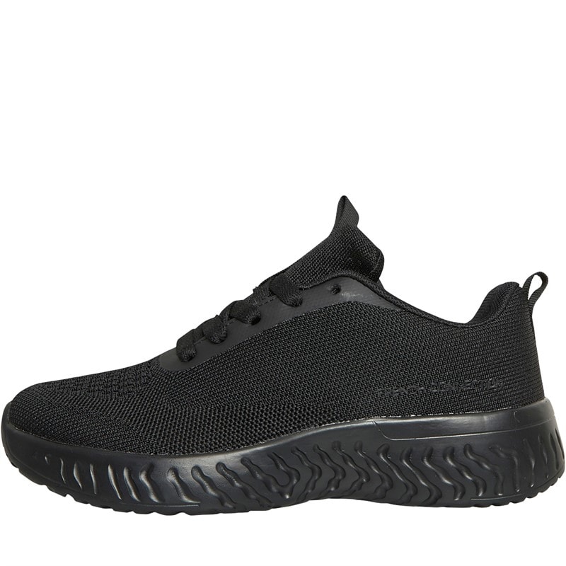 French Connection Dame V5 Lace Sneakers Sort Mono - Billede 1