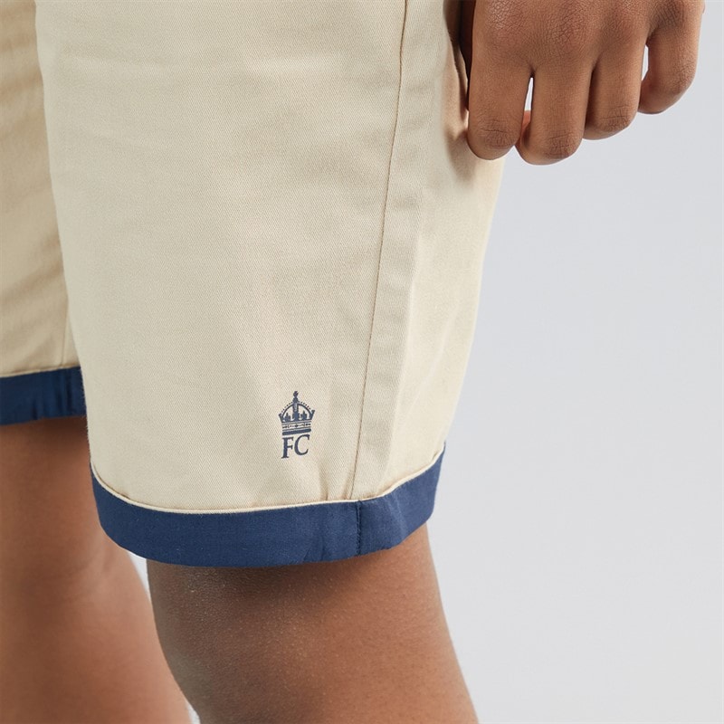 French Connection Drenge Oakridge skjorte og shorts sæt Marine/Sand - Billede 3