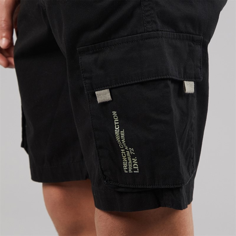French Connection Drenge Vault Cargo Shorts Sort - Billede 3