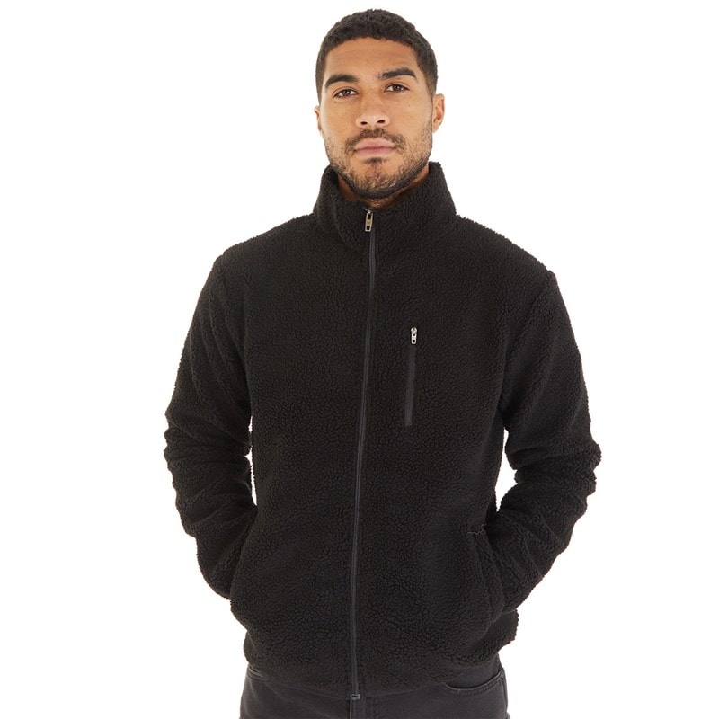 French Connection Herre Borg Fleece med Høj Hals Sort - Billede 3
