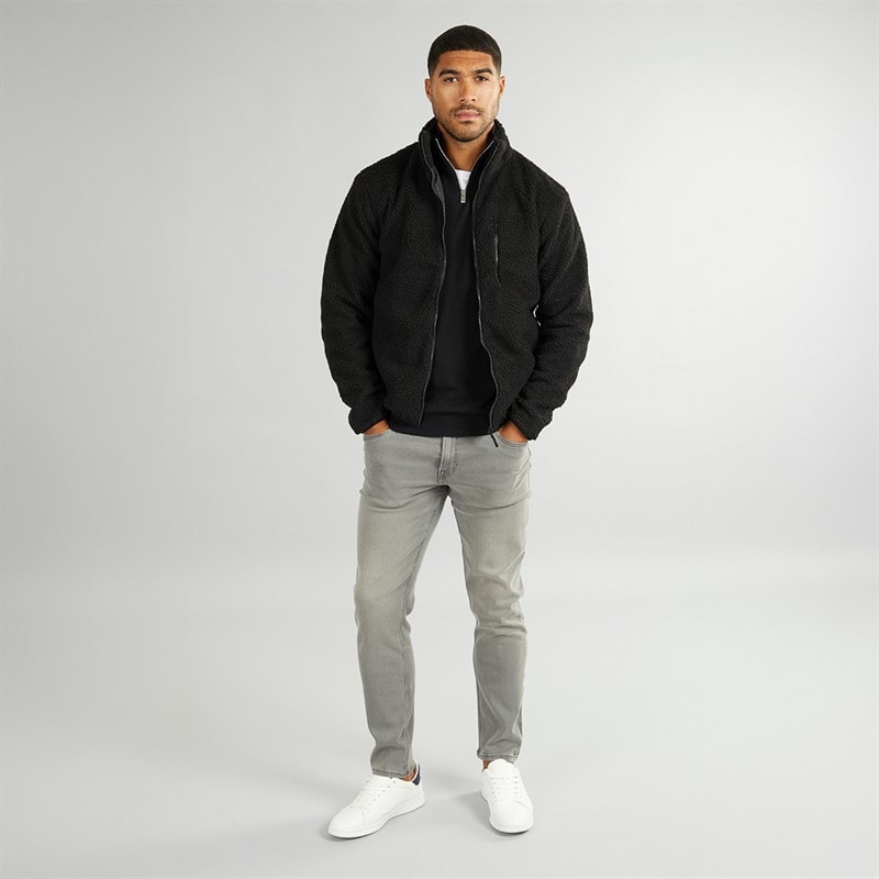 French Connection Herre Borg Fleece med Høj Hals Sort - Billede 4