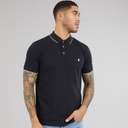 French Connection Herre Pique Polo Skjorte Marine/Hvid