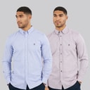 French Connection Herre Oxford Langærmet shirts Flerfarvet