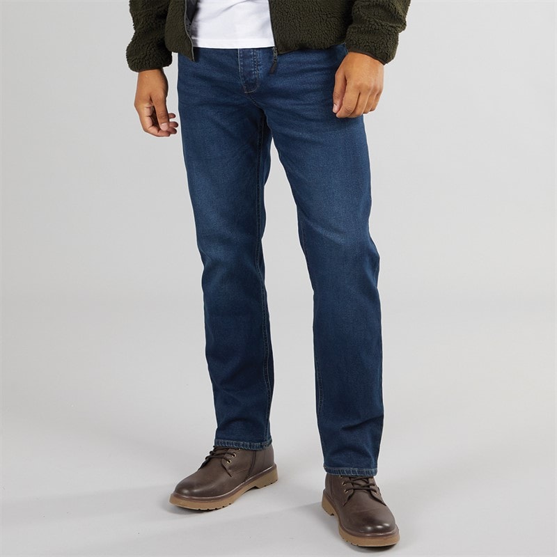French Connection Herre FCUK Jeans Regular Fit Ind50 Midwash