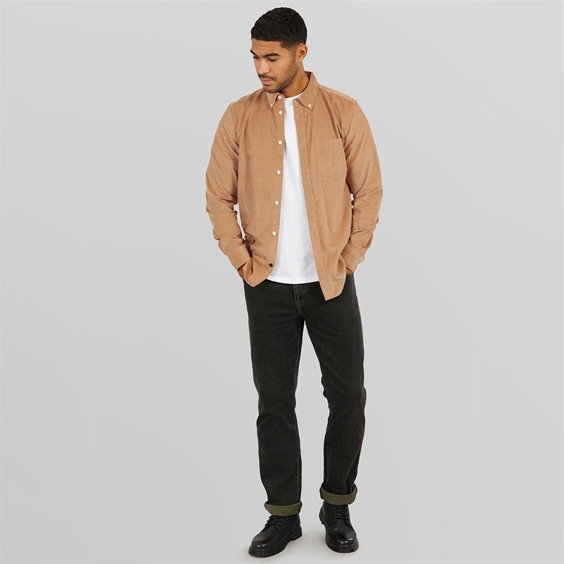 French Connection Herre Langærmet shirts Kamel - Billede 4