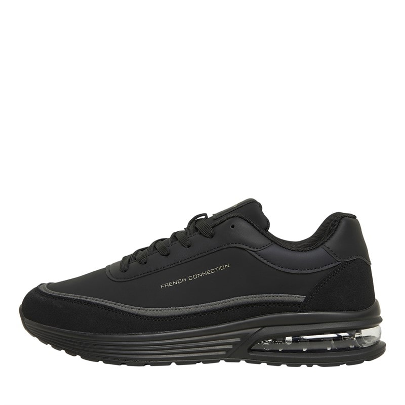 French Connection Herre PU/Suede Sneakers Sort