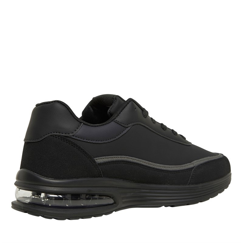 French Connection Herre PU/Suede Sneakers Sort - Billede 5