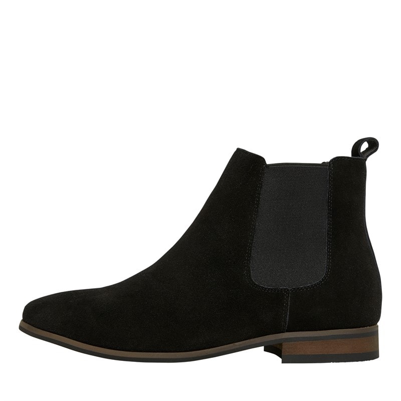 French Connection Herre Suede Chelsea Ankelstøvler Sort